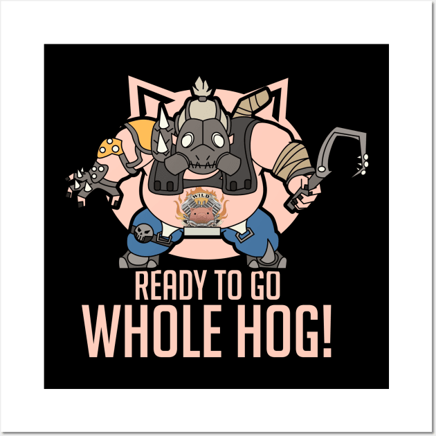 Roadhog chibi cute design Wall Art by Dennaeric